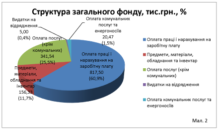 Виконання бюджету управління ДАБК ММР у 2017 році, тис.грн.,% загальний показник – 98,9 %